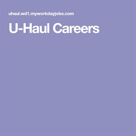 uhaul careers